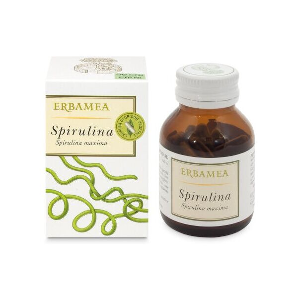 erbamea srl spirulina - integratore alimentare per stanchezza fisica e mentale - 50 capsule vegetali - marca xyz