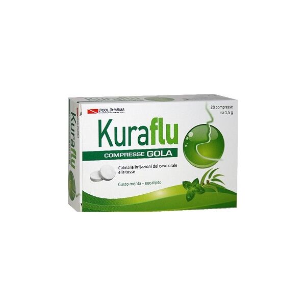 pool pharma srl kuraflu gola eucalipto 20 compresse 1.5 g