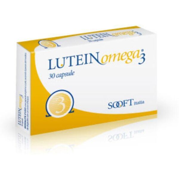 sooft italia lutein omega 3 30 capsule - integratore con luteina, omega-3, vitamine, zinco e rame