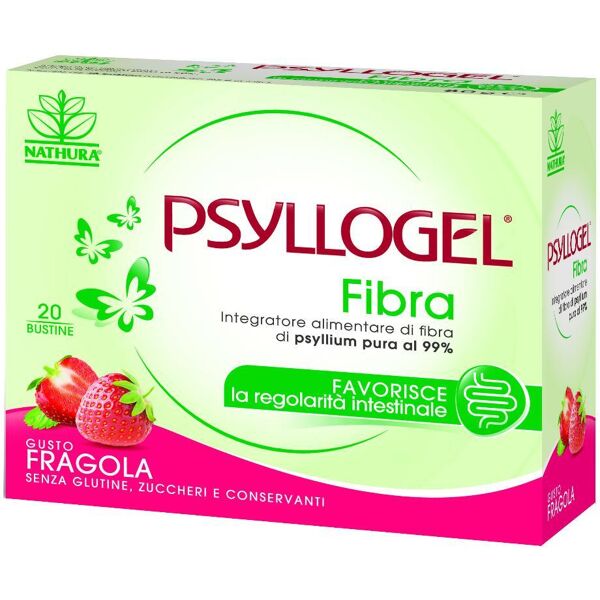 giuliani spa psyllogel fibra 20 buste gusto fragola - integratore di fibre per una digestione ottimale