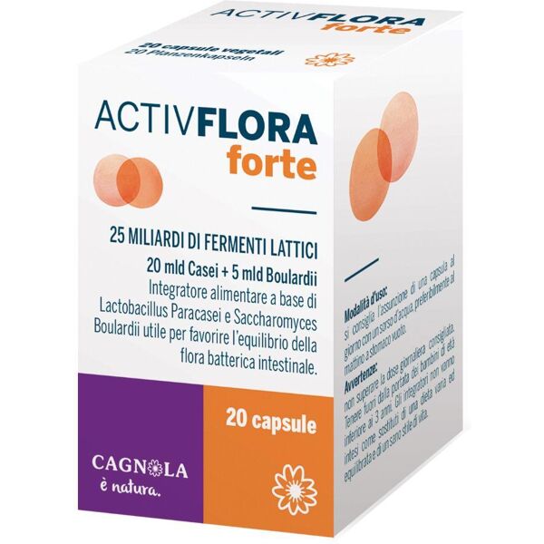 dott.c.cagnola srl activflora forte 20 capsule - integratore probiotico per la salute dell'intestino