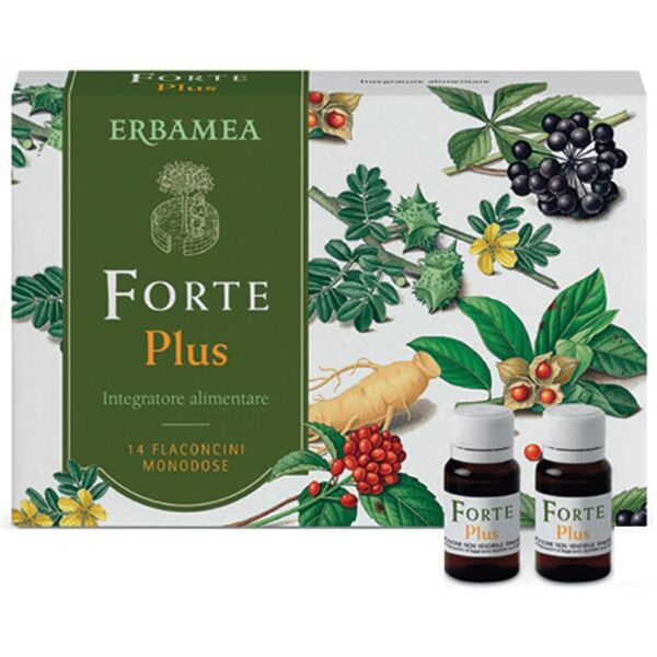 erbamea srl forte plus - fluido tonico utile in caso di stanchezza fisica e mentale 14x10 ml