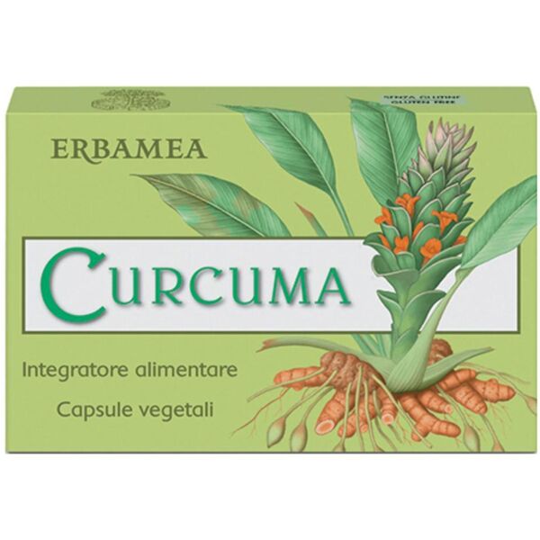 erbamea srl erbamea - curcuma 24 capsule vegetali - integratore per il benessere articolare e gastrointestinale