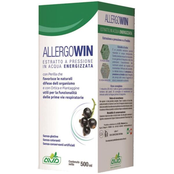 a.v.d. reform srl allergo-win integratore alimentare flacone da 500 ml