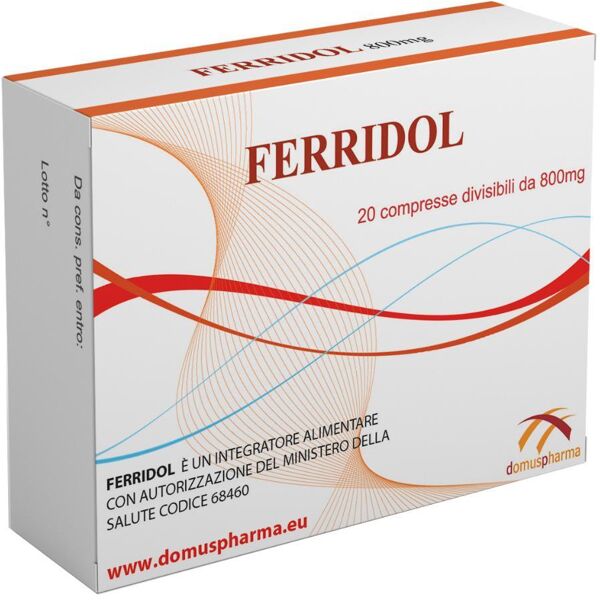 eidon salus srl eidon salus - ferridol 20 compresse da 800mg - integratore alimentare naturale con ferro, lattoferrina, acido folico e vitamina c