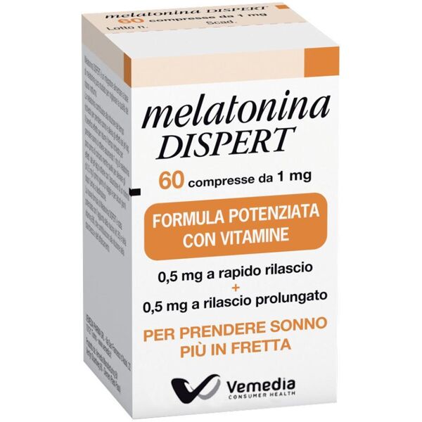 cooper consumer health it srl vemedia melatonina dispert 1mg integratore alimentare 60 compresse