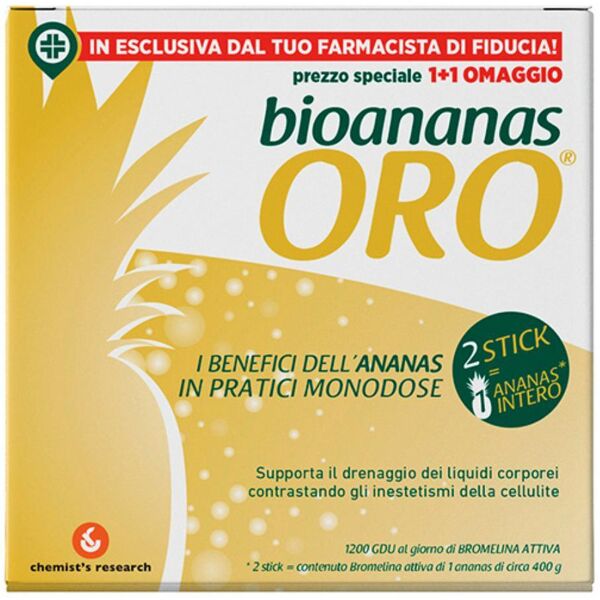 chemist's research srl bioananas oro 30 stick monodose