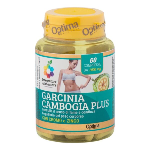 optima naturals srl colours of life - garcinia cambogia plus 60 compresse 1000 mg - integratore per il controllo del senso di fame