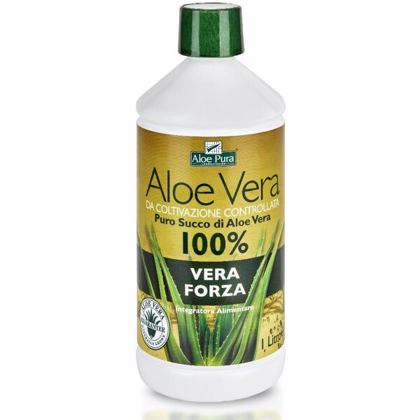 optima naturals srl puro succo 100% aloe vera - 500 ml - benefici naturali per la salute