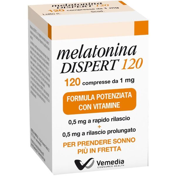 cooper consumer health it srl vemedia melatonina dispert integratore sonno 120 compresse