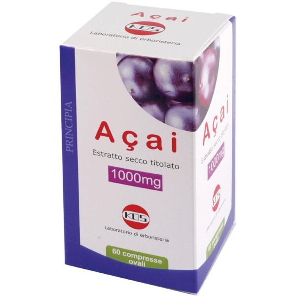 KOS Srl ACAI ESTR SEC 1000MG 60CPR - Integratore di Acai Estratto Secco, 60 Compresse, Salute Naturale