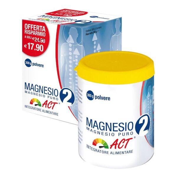 f&f srl magnesio 2 act puro - integratore alimentare 300 g