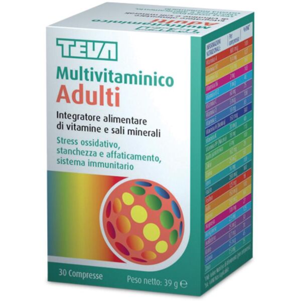 teva italia srl teva - multivitaminico adulti 30 compresse