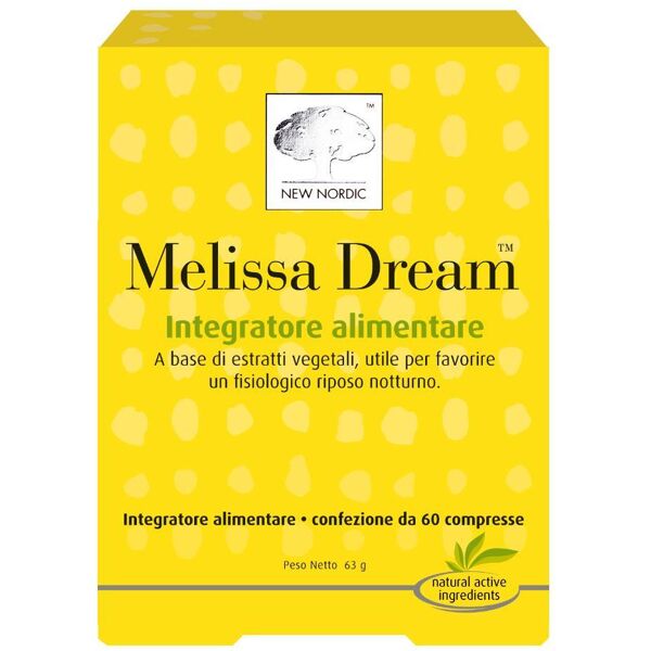 new nordic srl melissa dream - integratore alimentare 60 compresse