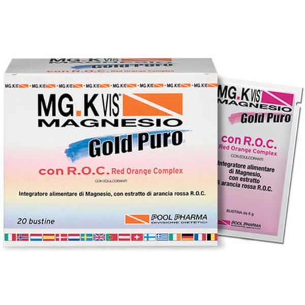 pool pharma srl mgk vis magnesio gold puro 20 bustine