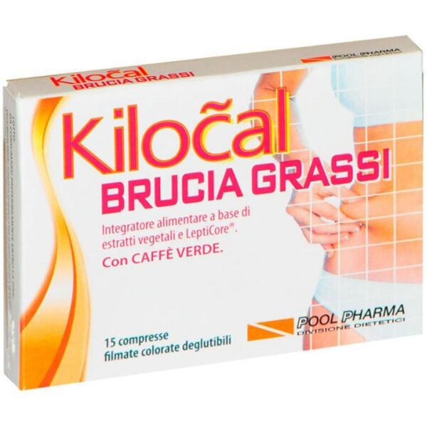 pool pharma srl kilocal linea controllo del peso brucia grassi integratore 15 compresse