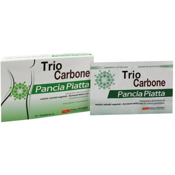 pool pharma srl triocarbone pancia piatta 10  + 10 buste