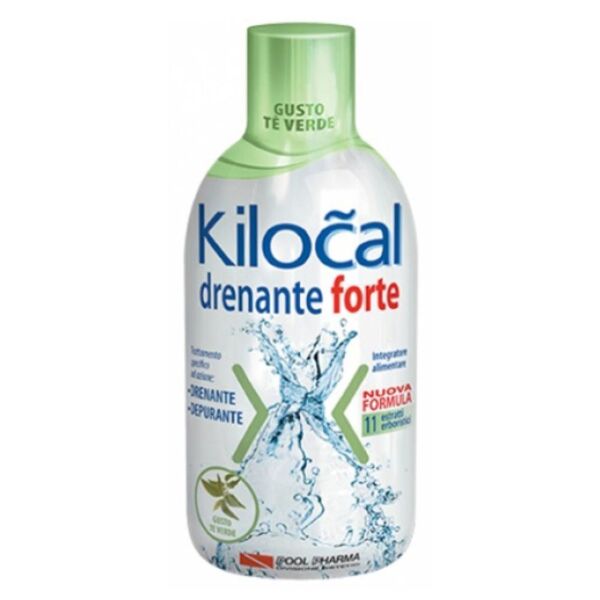 pool pharma srl kilocal drenante forte the verde 500ml - integratore detox per la tua salute e benessere