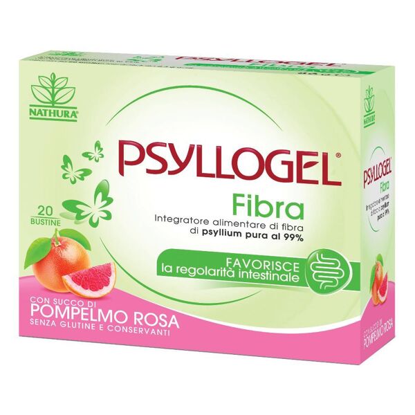 giuliani spa psyllogel fibra 20 bustine gusto pompelmo rosa - integratore di fibre per la digestione