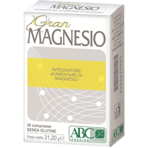 a.b.c. trading srl gran magnesio - 30 compresse senza glutine