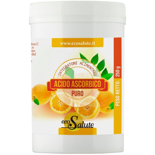 spazio ecosalute srl acido ascorbico puro 250g - integratore di vitamina c - marca xyz - confezione da 250g