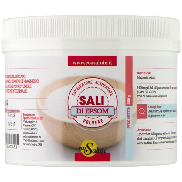 spazio ecosalute srl sali di epsom polvere 500g