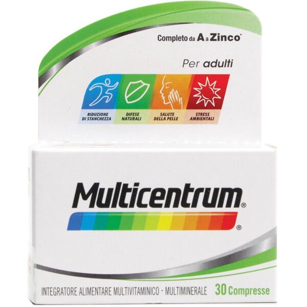 haleon italy srl multicentrum adulti - 30 compresse, integratore multivitaminico per adulti