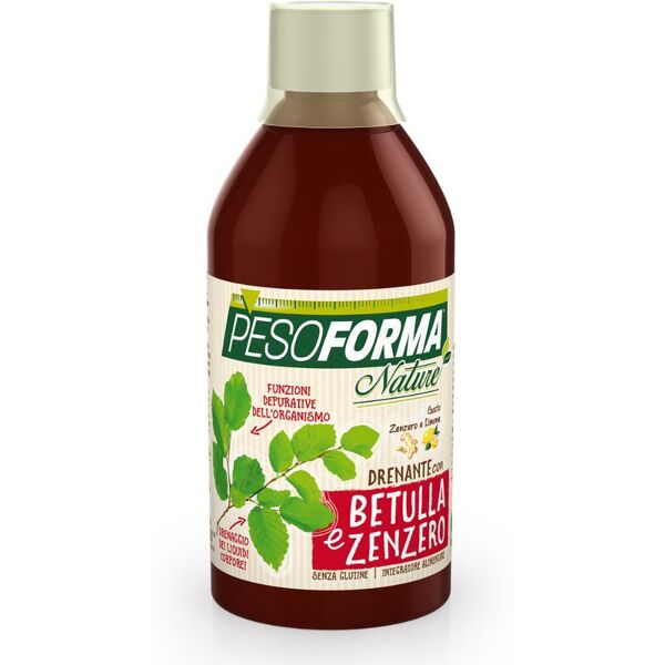 nutrition & sante' italia spa pesoforma - nature drenante con betulla e zenzero 500 ml