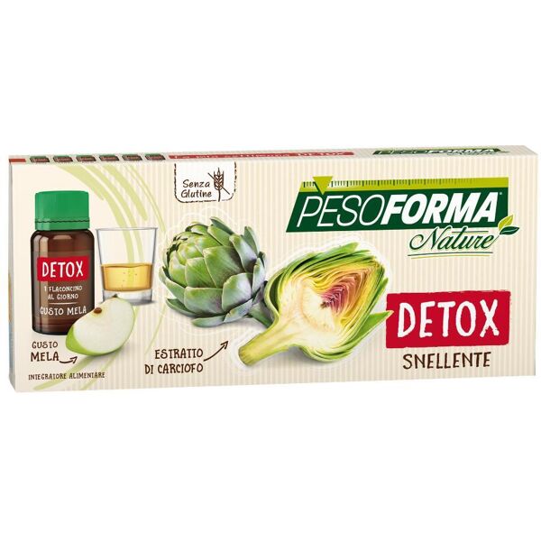 nutrition & sante' italia spa pesoforma - nature detox snellente confezione 6 flaconcini