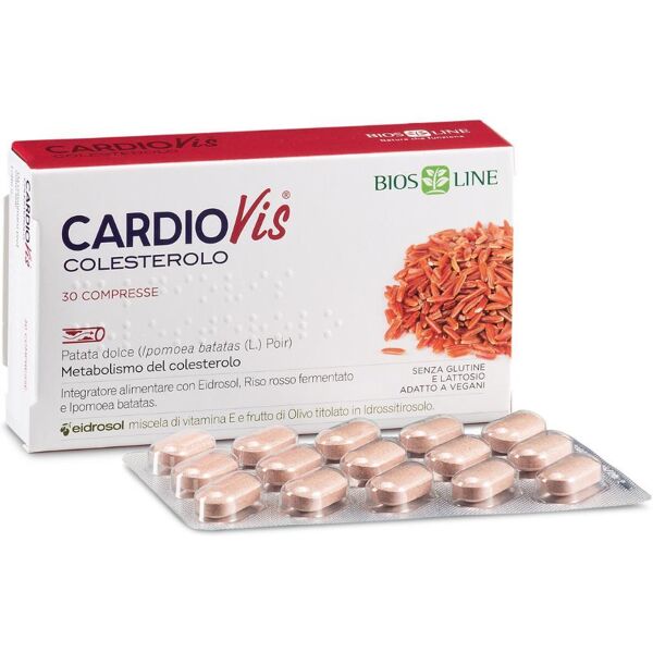 bios line cardiovis colesterolo 30 compresse - integratore alimentare per il colesterolo