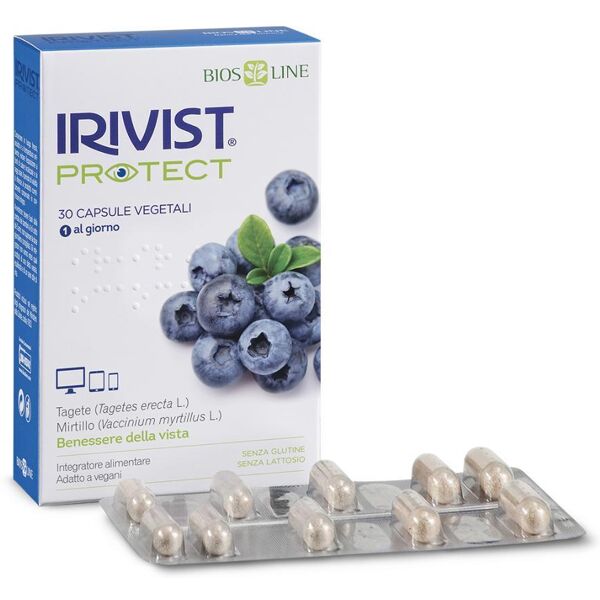 bios line irivist protect 30 capsule vegetali - integratore con tagete e mirtillo