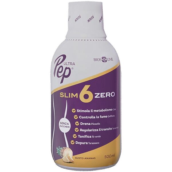 bios line spa ultra pep slim 6 zero ananas 500ml - integratore per la perdita di peso