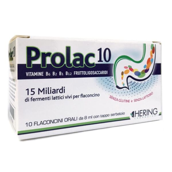 hering srl prolac 10 fermenti lattici 15 miliardi 10 flaconcini da 8 ml