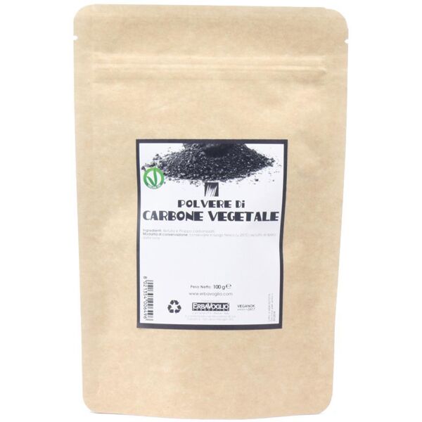 erbavoglio production srl carbone vegetale polvere 100g