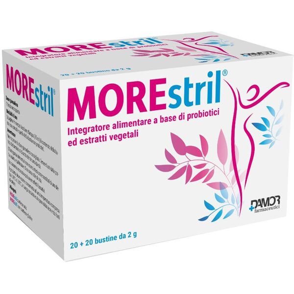 farmaceutici damor spa morestril 20 bustine + 20 bustine da 2g