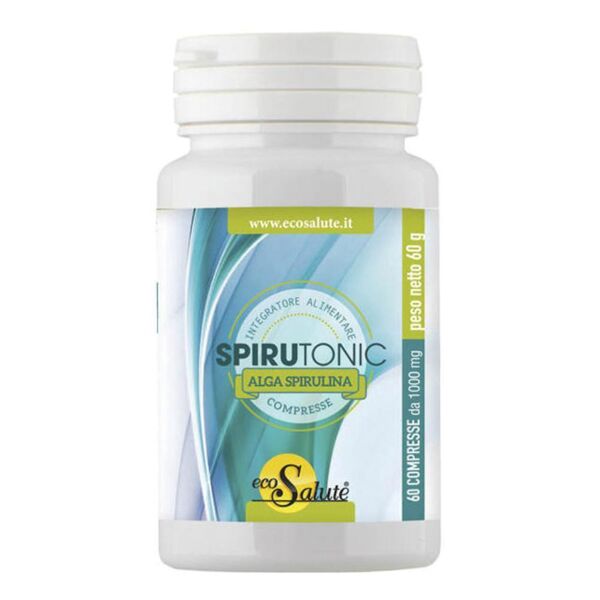 SPAZIO ECOSALUTE Srl Spirutonic Alga Spirulina 60 Compresse - Integratore alimentare ricostituente