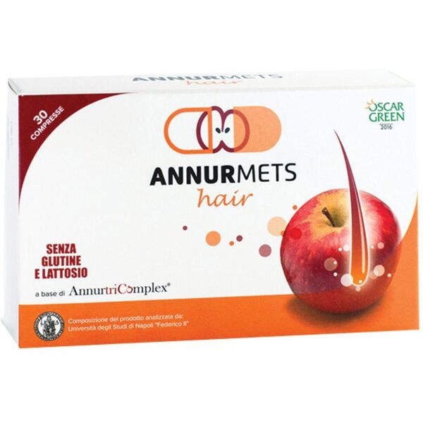 ngn healthcare-new gen.nut.srl annurmets hair 30 capsule - integratore per capelli sani e forti