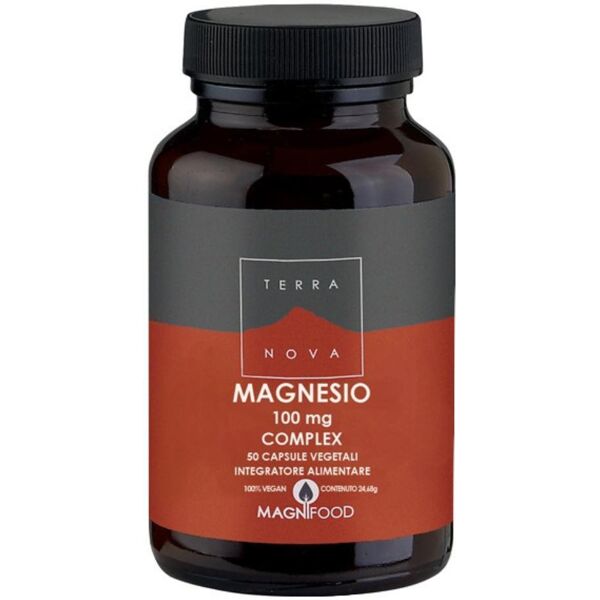 forlive srl terranova magnesio 100mg complex 50 capsule vegetali, integratore alimentare