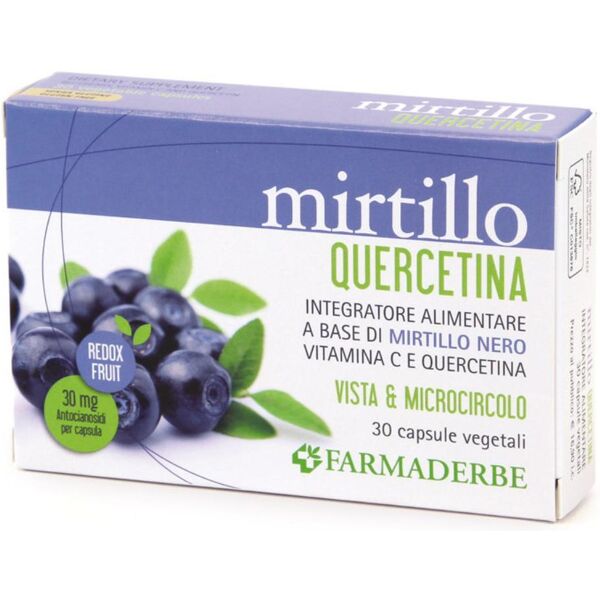 farmaderbe srl mirtillo quercetina 30 cps fdb