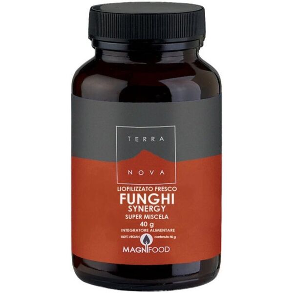 forlive srl terranova funghi synergy 50 capsule - integratore alimentare a base di funghi certificati bio