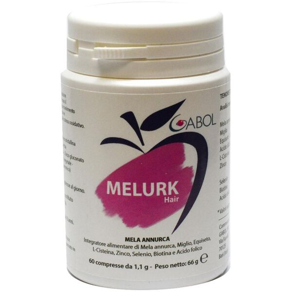 gabol srl melurk hair 60 compresse - integratore per la crescita e la salute dei capelli