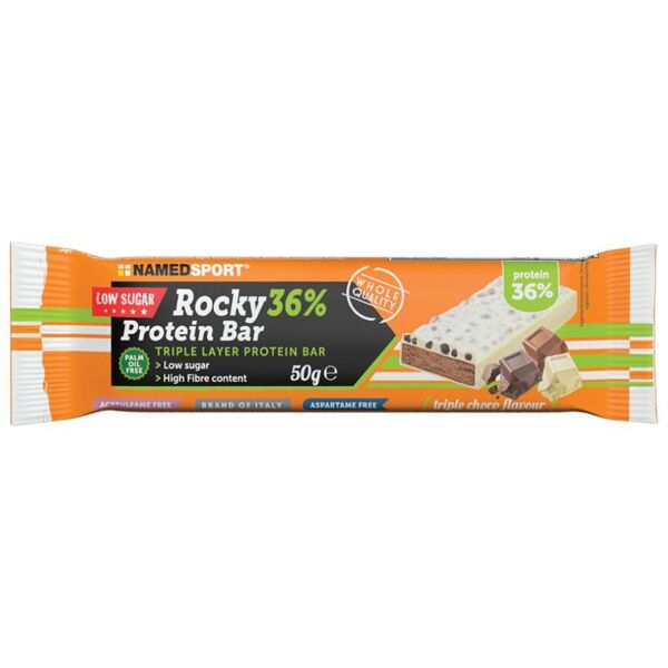 namedsport srl named sport - rocky 36% protein bar triple choco 50g