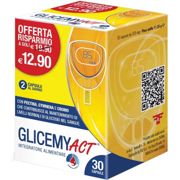 f&f srl glicemy act - 30 capsule