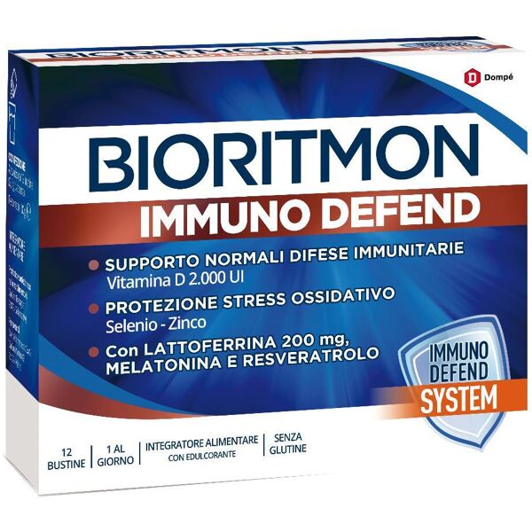 dompe' farmaceutici spa bioritmon - immuno defend 12 bustine