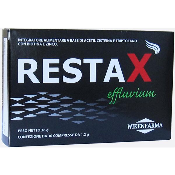 wikenfarma srl restax effluvium 30 compresse - integratore per la cura dei capelli e la salute del cuoio capelluto