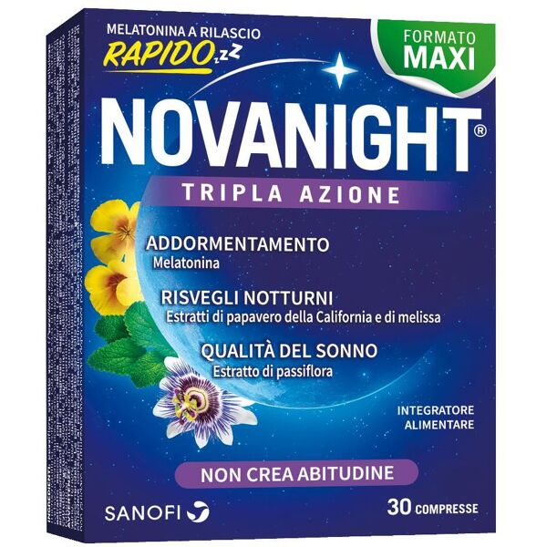 opella healthcare italy srl sanofi novanight 30 compresse rilascio rapido per il sonno notturno sereno