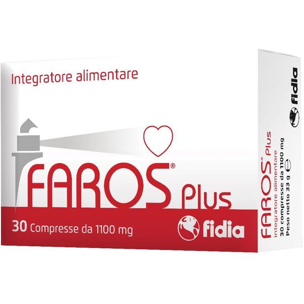 fidia farmaceutici spa faros plus fidia 30 compresse - integratore per la salute cardiovascolare