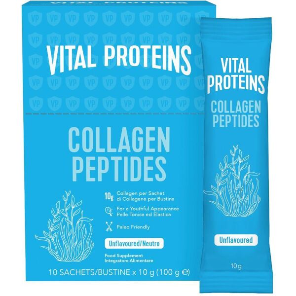 nestle' it.spa(healthcare nu.) nestlé - vital proteins collagen peptides 10 bustine - integratore di collagene per pelle e articolazioni