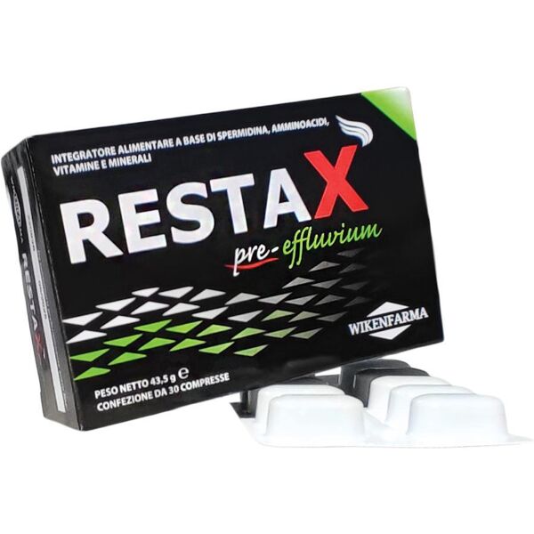 wikenfarma srl restax pre-effluvium 30 compresse - integratore per la prevenzione della caduta dei capelli