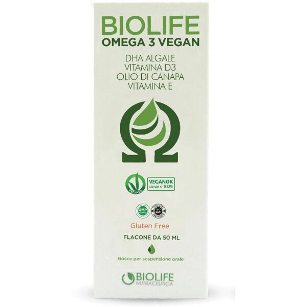 nutraceutica biolife srl biolife omega 3 vegan 50ml